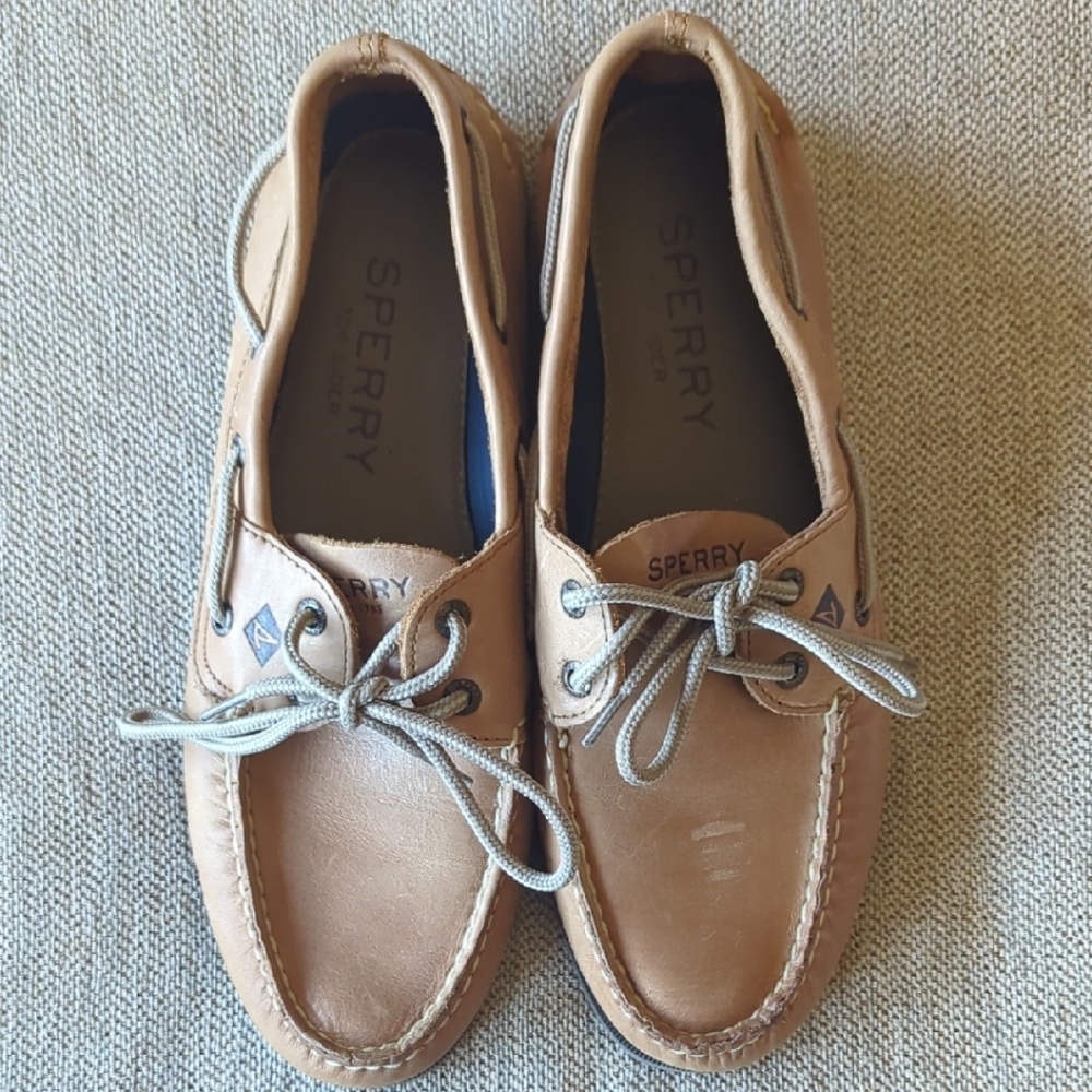 Sperry Men's Tan Leather Boat Shoes